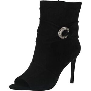 Vince Camuto Women's Antaya Open Toe Bootie Ankle Boot Crystal Buckle size 9 NEW